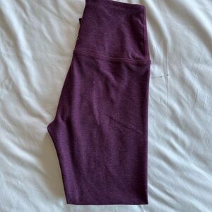 Peloton x Beyond Yoga Dark Red Space Dye Leggings